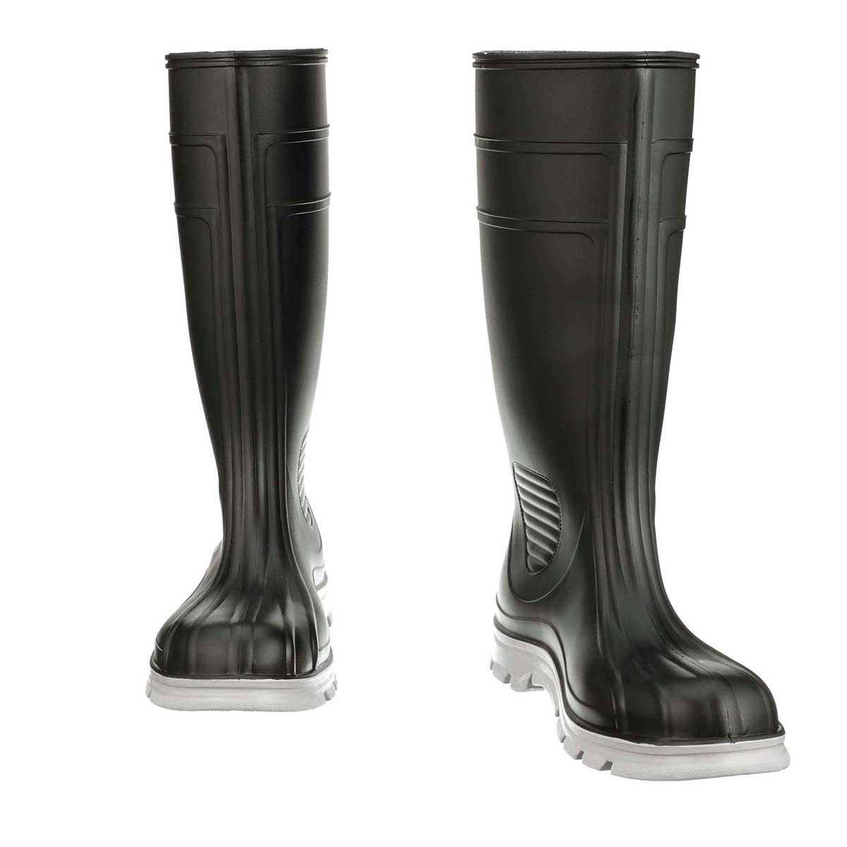 A17653 ヴィズヴィム×ネイバーフッド 7 HOLE BOOTS US9.5 Work Tuff Industrial PVC Steel Toe Boots - Black Size 14